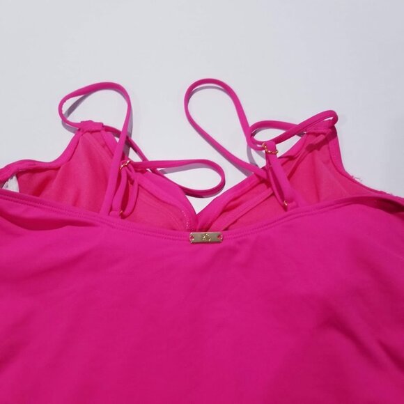 Lauren Ralph Lauren Double Strap Tummy Control One Piece Swimsuit Size 8 - Picture 7 of 10